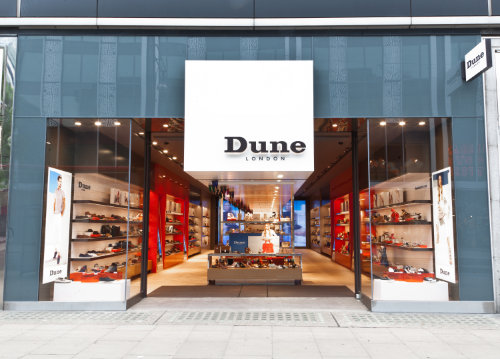 Dune London`s flagship store on Oxford Street - London